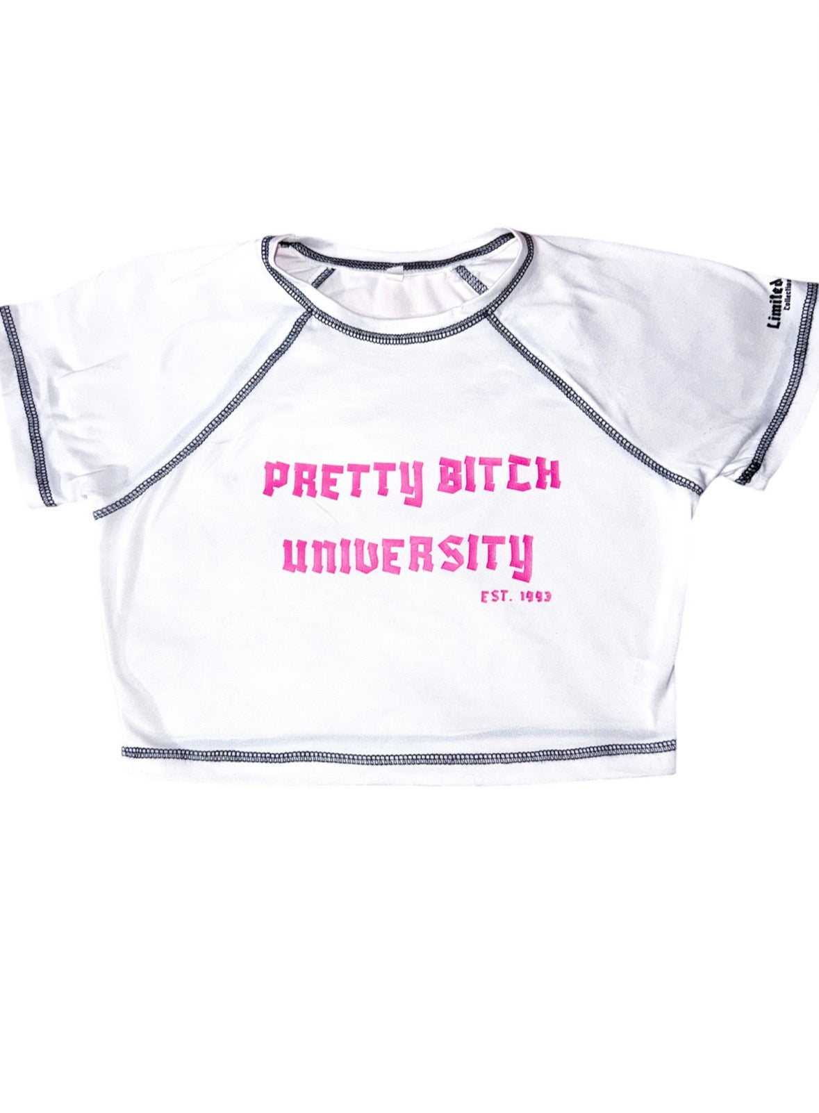 Pretty Bitch University Crop Top